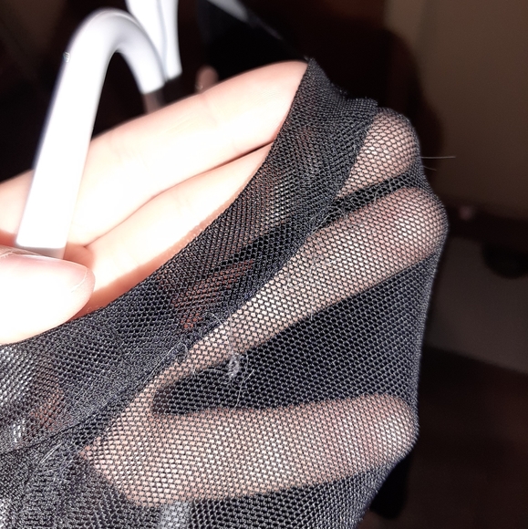 Black Mesh Top - Picture 3 of 3